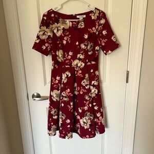 Floral White House Black Market Dress